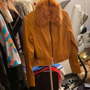 marciano brionna leather jacket